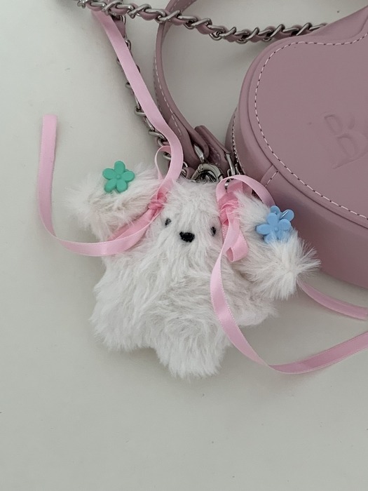 퐁실 말티즈 키링 4type 열쇠고리 인형