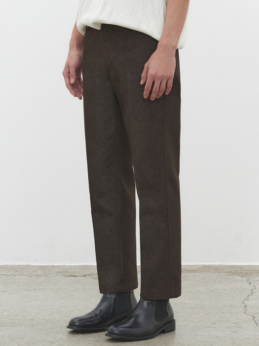Dawn Cropped Tapered Jeans DCPT001CPBrown