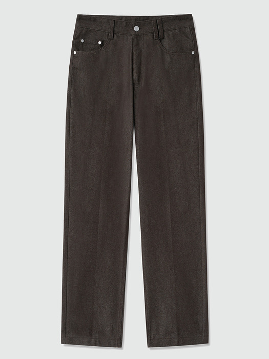 Dawn Cropped Tapered Jeans DCPT001CPBrown