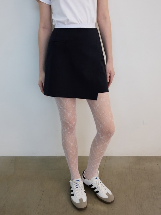 Folded Mini Skirt Shorts Dark Navy (JWSK4E904N3)