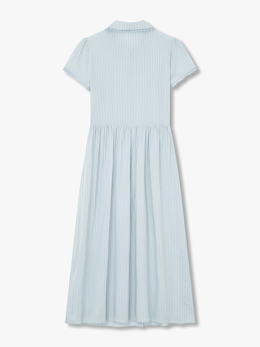 레이스 트림 스트라이프 드레스 RF14107015_라이트 블루