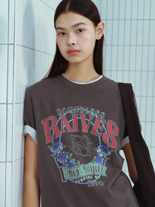 Vintage Rose Graphic T-shirt VW4SE027_3color