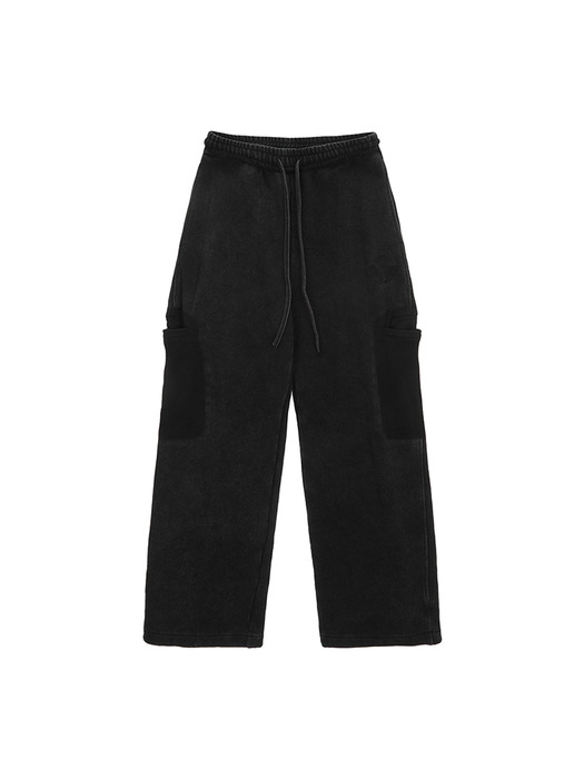 PIGMENT DYING SWEATPANTS IN BLACK