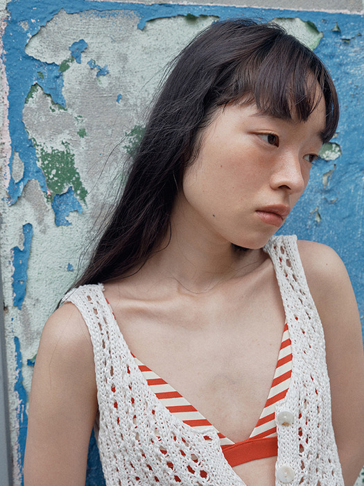 Open-Work Summer Vest_WHITE