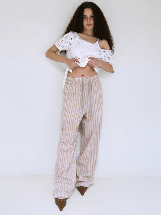 FRESH EFFORTLESS PANTS, BEIGE