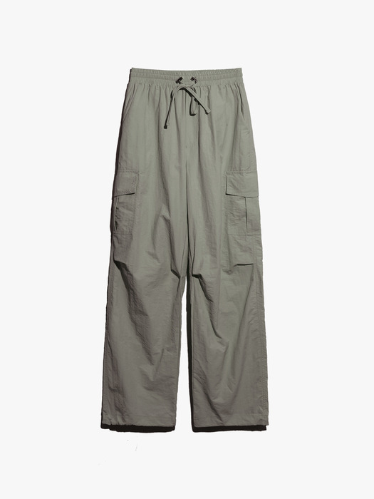 String Cargo Sharing Jogger Pants Khaki