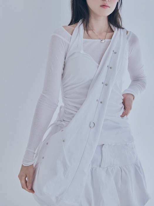 [포이에]rivet cross bag (white) [W CONCEPT]