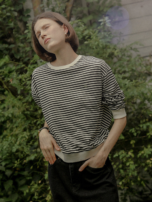 Casual striped cotton MTM_Black