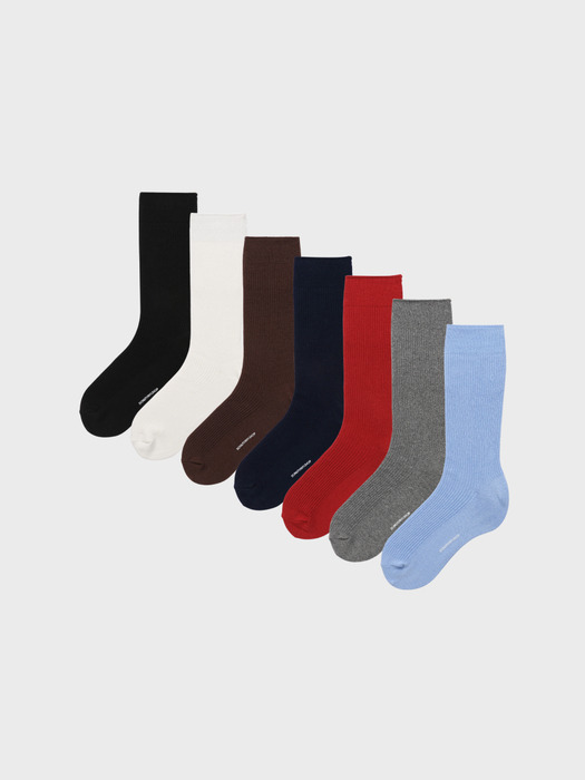 basic rib socks (7colors)