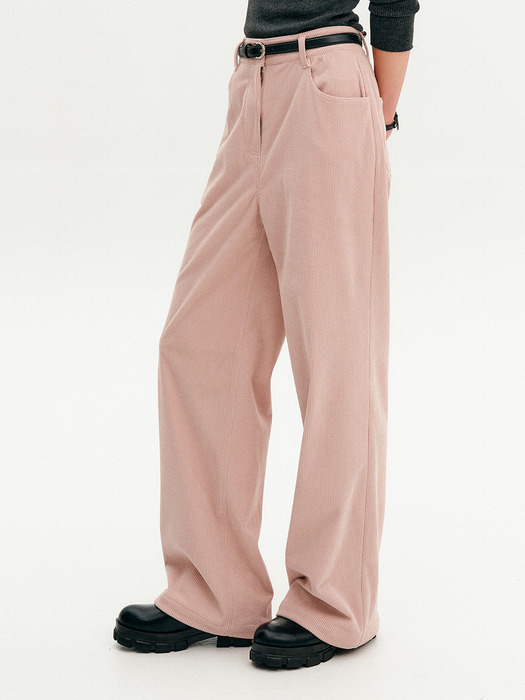 모아 코듀로이 스트레이트 팬츠_핑크 / MOA CORDUROY STRAIGHT PANTS_PINK