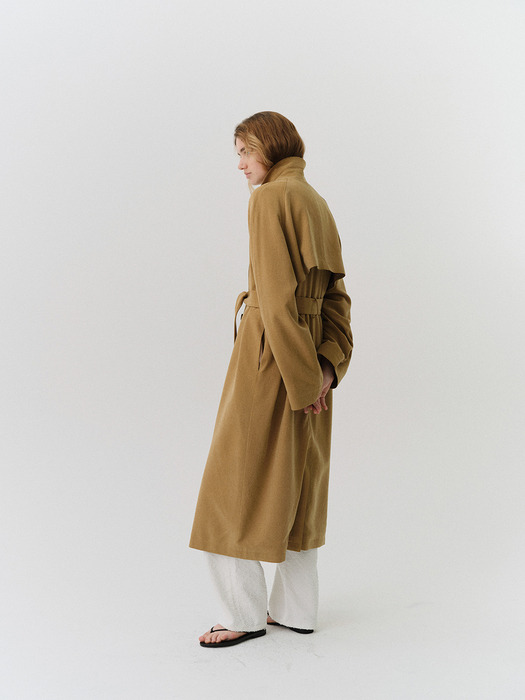 Maxi trench coat (camel)