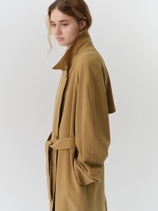 Maxi trench coat (camel)