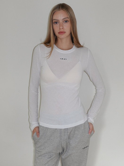 Wool Round Neck T-Shirt 아이보리