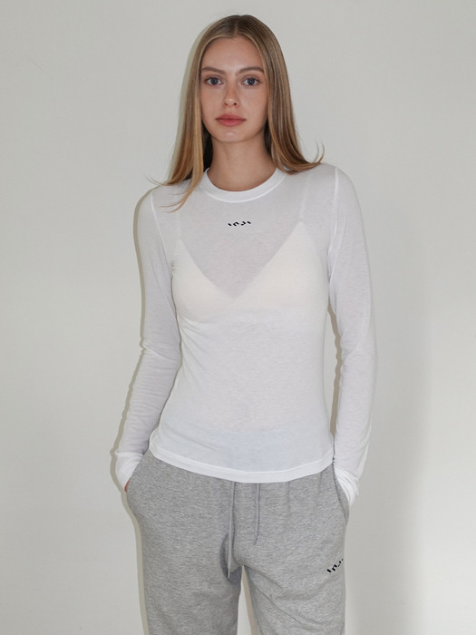 Wool Round Neck T-Shirt 아이보리