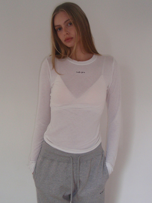 Wool Round Neck T-Shirt 아이보리