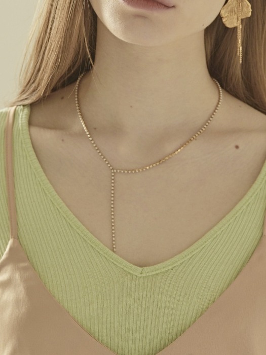 Pearl Y type Necklace