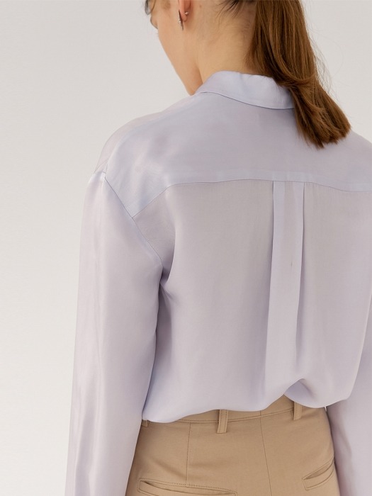 KAREN Soft Touch Long Sleeve Blouse(LAVENDER)