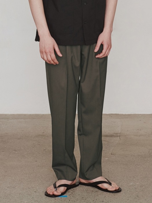 Invisible Drawstring Trousers (Khaki)
