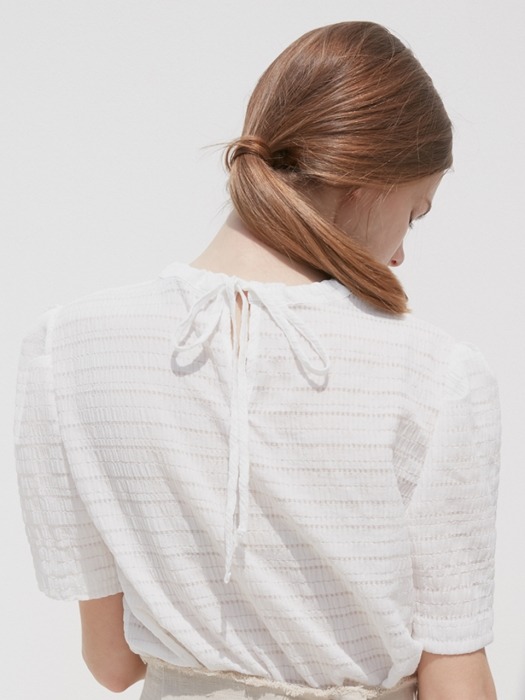 WRINKLE TOP_WHITE