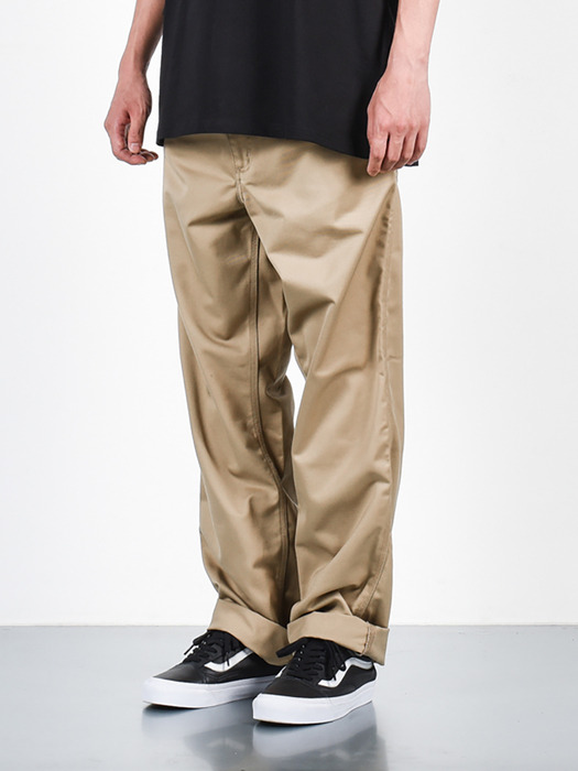 SIMPLE PANT DENISON_LEATHER RINSED