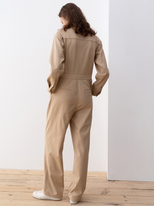 19FW cotton jumpsuit (beige)