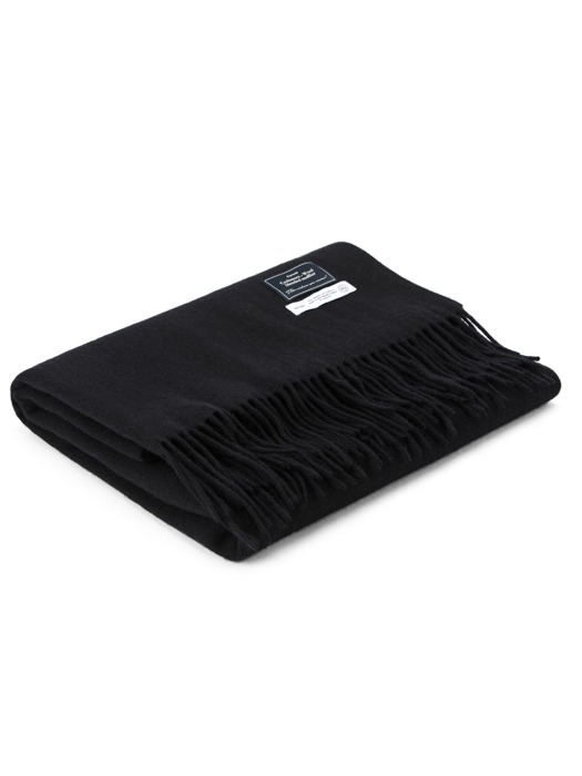 cashmere wool blended muffler (black)