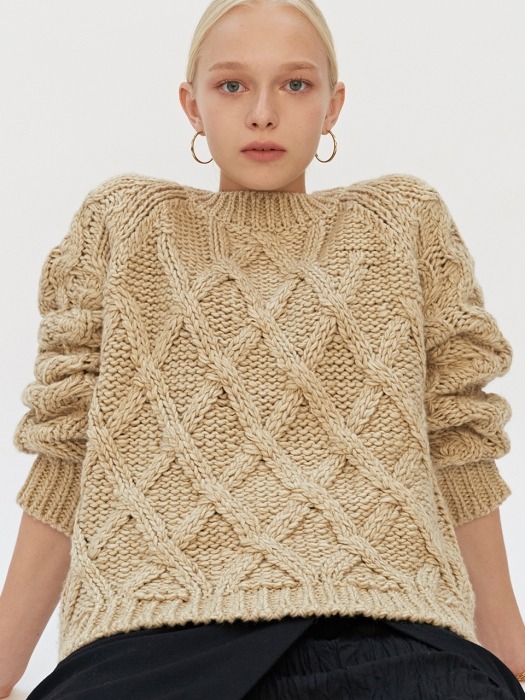 Cable Knit Beige