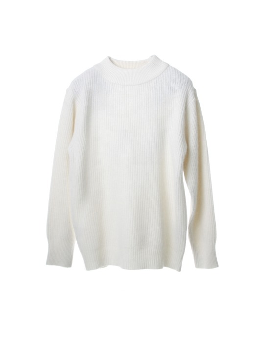 UTW-FC08 angora high neck knit[white(UNISEX)]