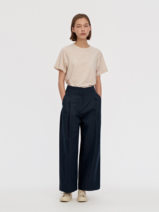 RELAXED PAPERBACK PANTS WOMEN [NAVY]