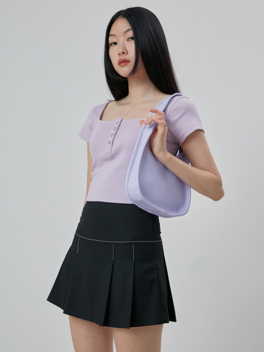 C MARBLE SNAP SQUARE NECK TOP_LIGHT VIOLET