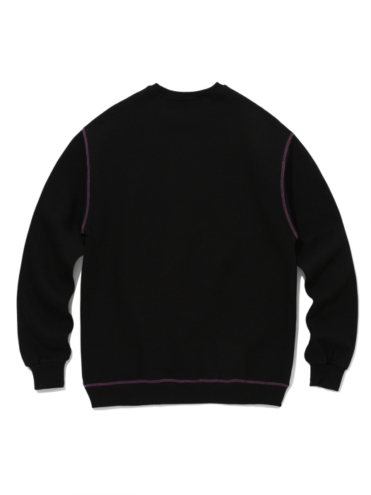 20ICMFW022 III Stitch sweatshirt_Black