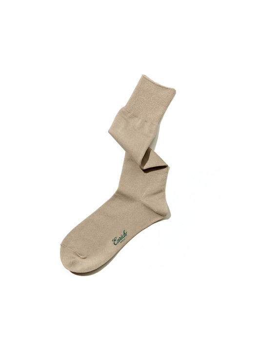 [Over the Calf] Premium Bamboo Socks - Beige
