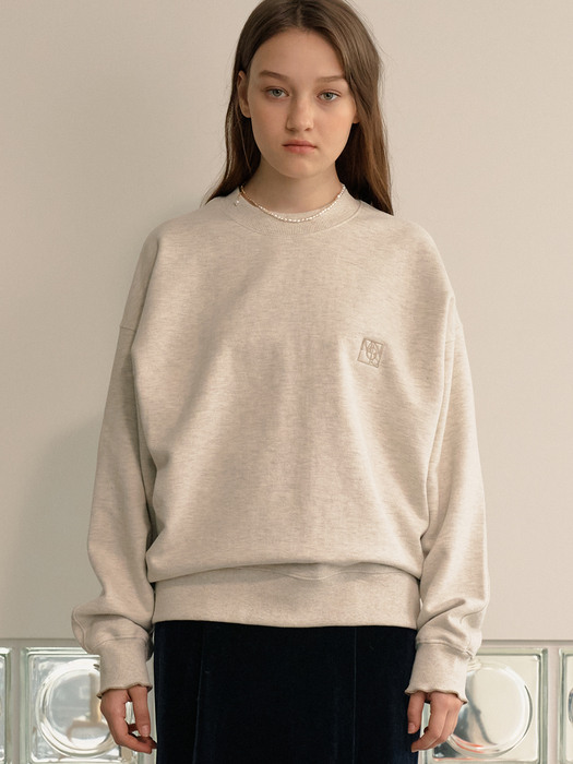 monts 1227 logo loosefit sweatshirt (melange gray)