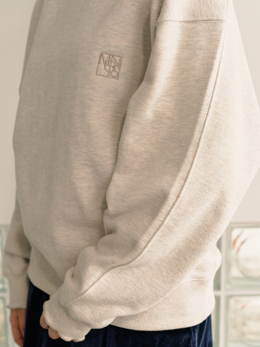 monts 1227 logo loosefit sweatshirt (melange gray)