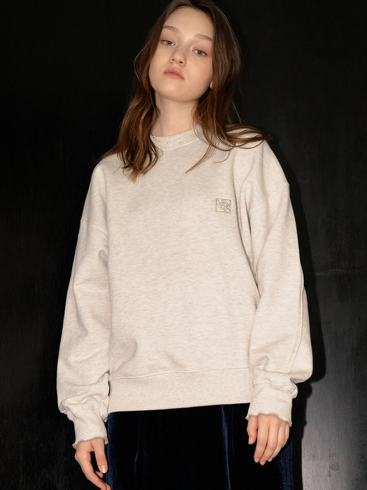 monts 1227 logo loosefit sweatshirt (melange gray)