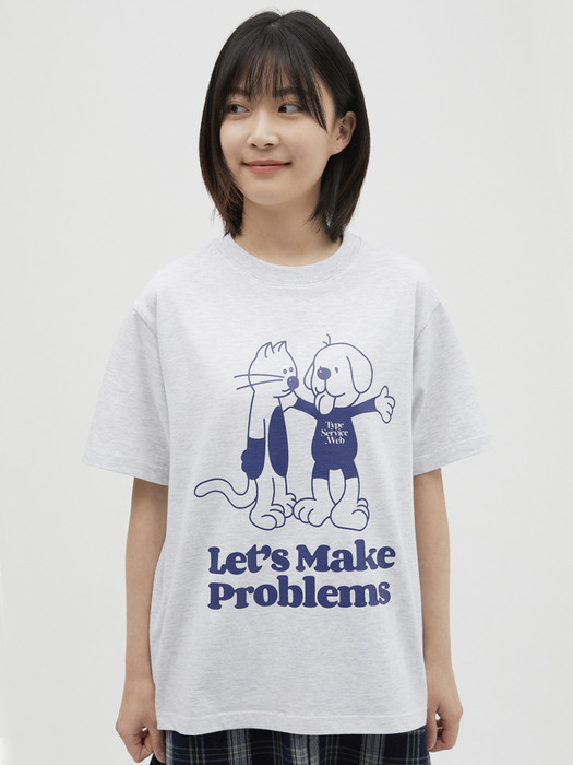 Pet Friends T-shirt (Melange Gray)