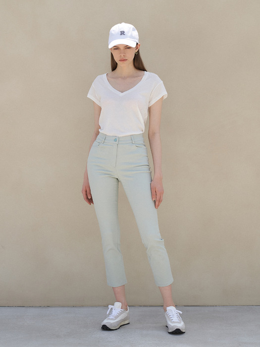 High Waist Cotton Pants