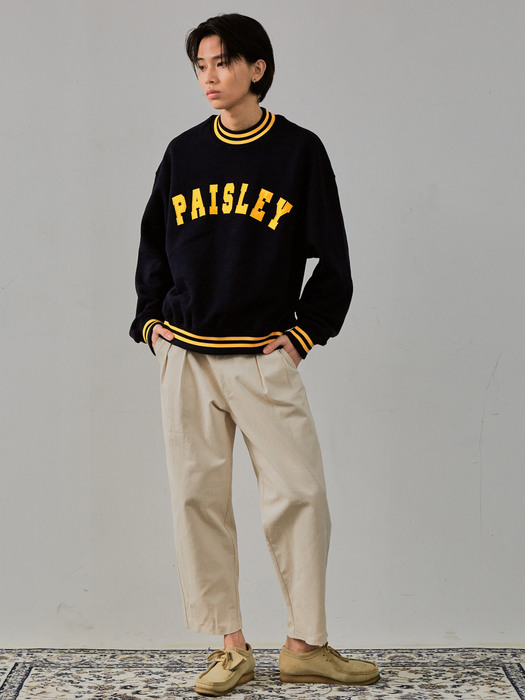 [heyday헤이데이]Original 80s band sweatshirt navy/yellow [W CONCEPT]
