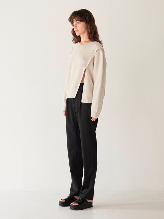 WOOL BUTTON KNIT(ivory)