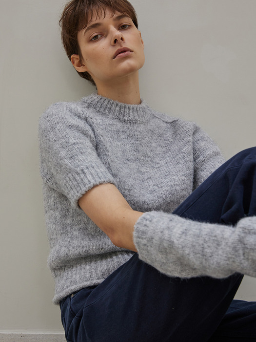 Warmer short sleeve knit (gray)