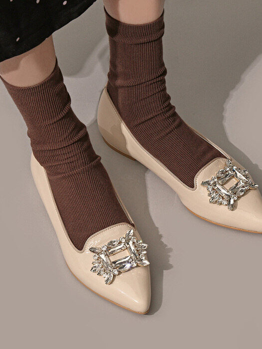 1263 Esto Crystal Loafer-3color