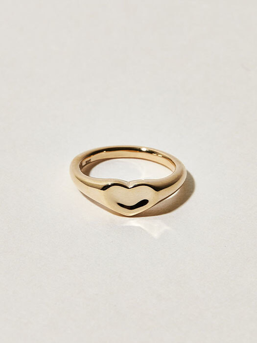 14k heart jelly ring