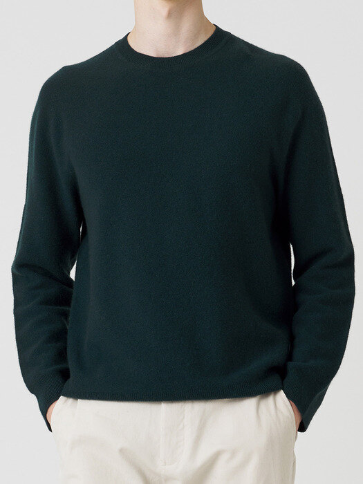 Men Circular Cashmere Round Pullover
