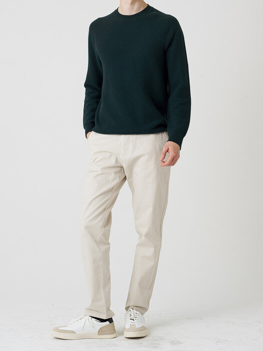 Men Circular Cashmere Round Pullover