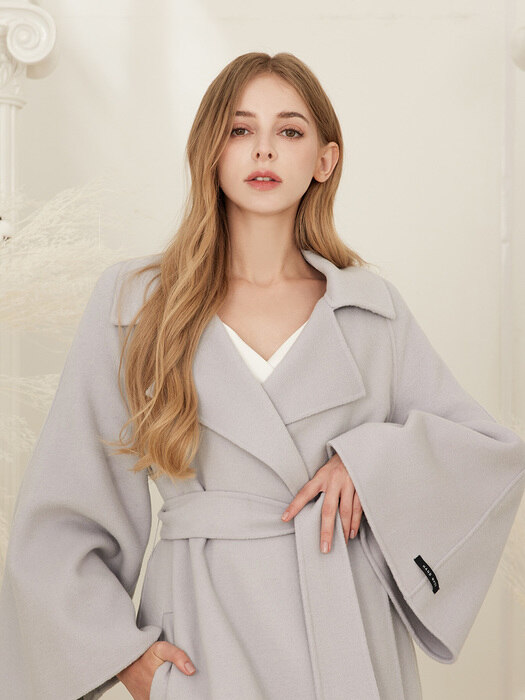 ジャケット・アウター Serena Handmade Coat (Light Blue) graceu grace u Serena Handmade Coat Light Blue