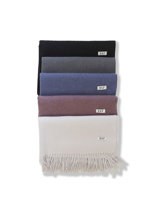 SOFT LAMBS WOOL MUFFLER [PURPLE]