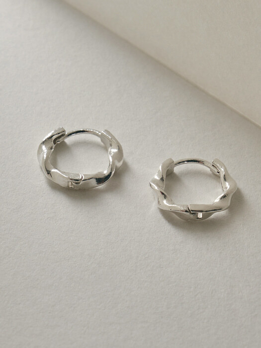 Silver925_York Earring_One touch (3color)