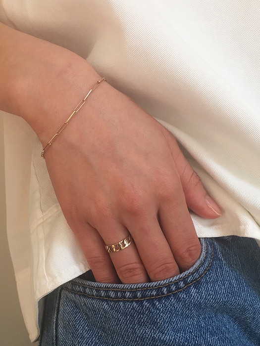 14k all chain ring