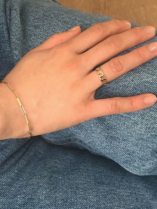 14k all chain ring