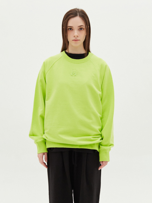 MATIN SYMBOL RAGLAN SLEEVE MTM IN LIME